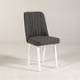 Hanah Home Sillón Vina Sandalye Antracita, Blanco